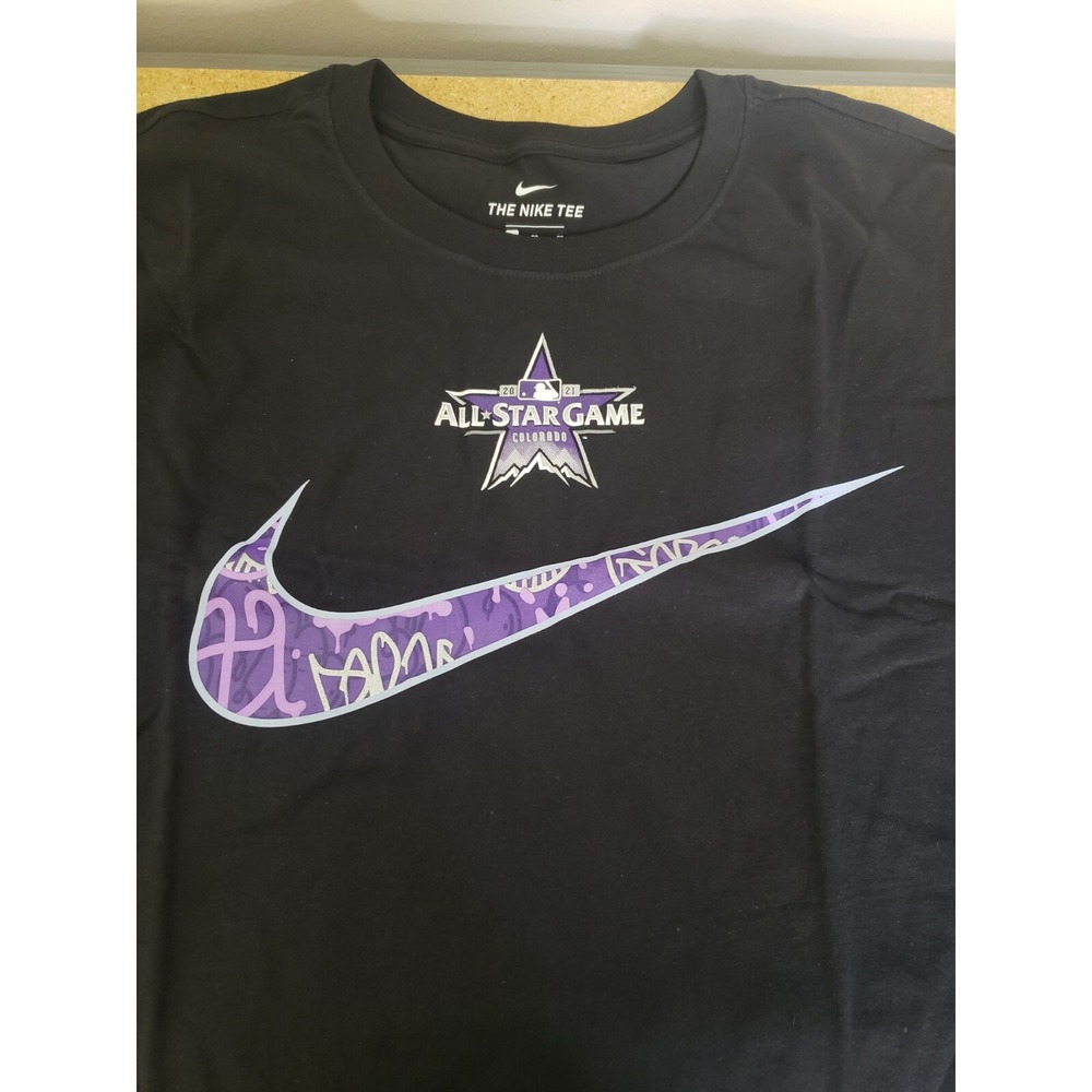 Nike Colorado 2021 All Star Game ASG Baseball Size XL MLB T-shirt Black Nike Tee